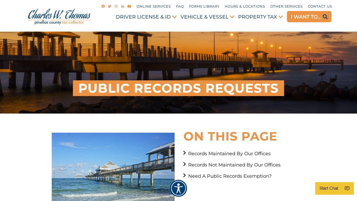 Public Records Requests - Pinellas County Tax Collector